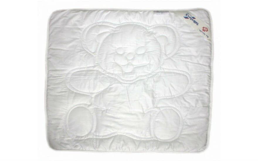 Дитяча ковдра Teddy white (евкаліптова) полегшена