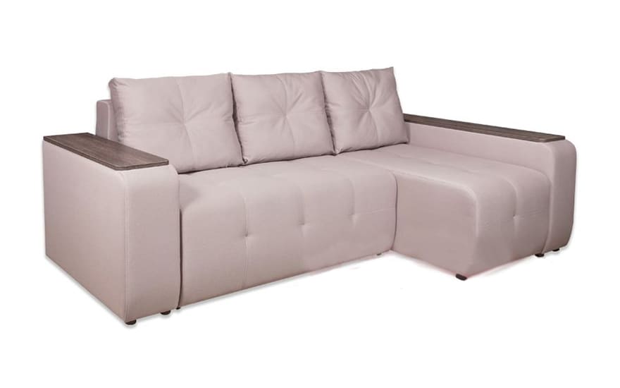 Диван угловой Лойд Б, раскладной, с нишами