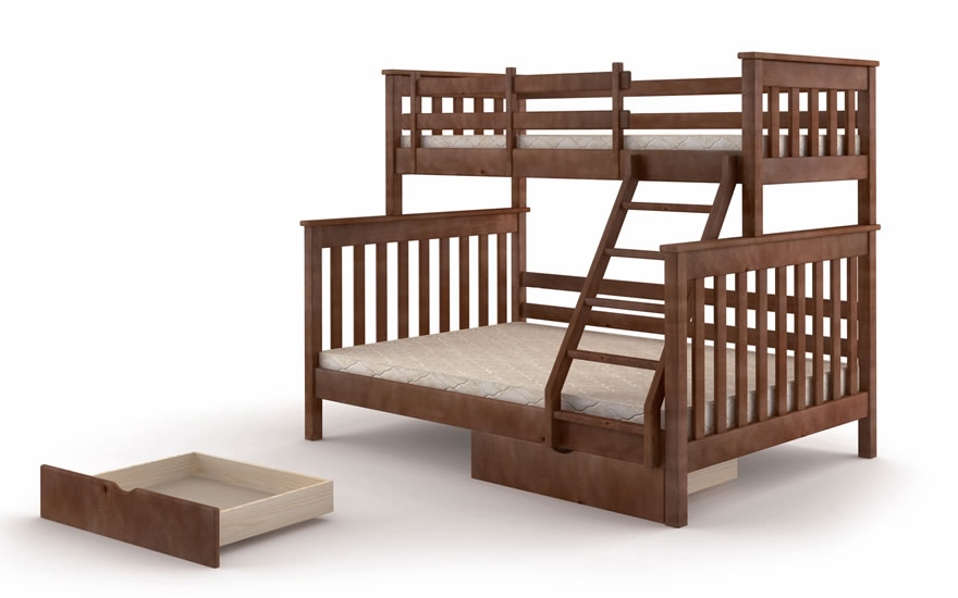 Кровать двухъярусная Скандинавия (сосна)