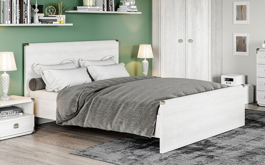 Кровать Индиана 180 сосна с основанием