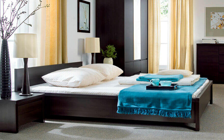 Кровать Каспиан 160 дуб венге без основания