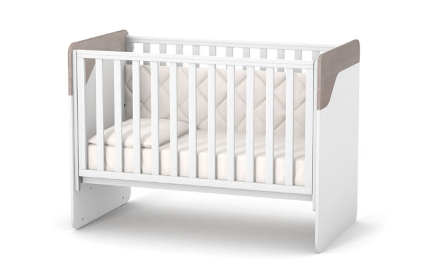 Ліжечко дитяче Сідней (колір капучино-білий)