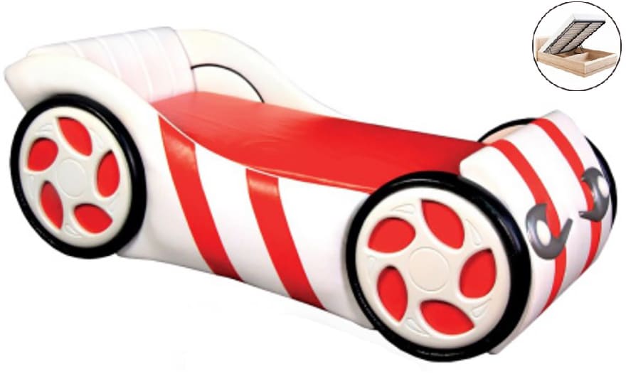 Дитяче ліжко-машинка Альфа, з механізмом