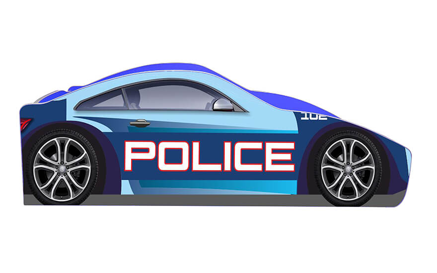 Дитяче ліжко-машинка Police B-0005 Brand