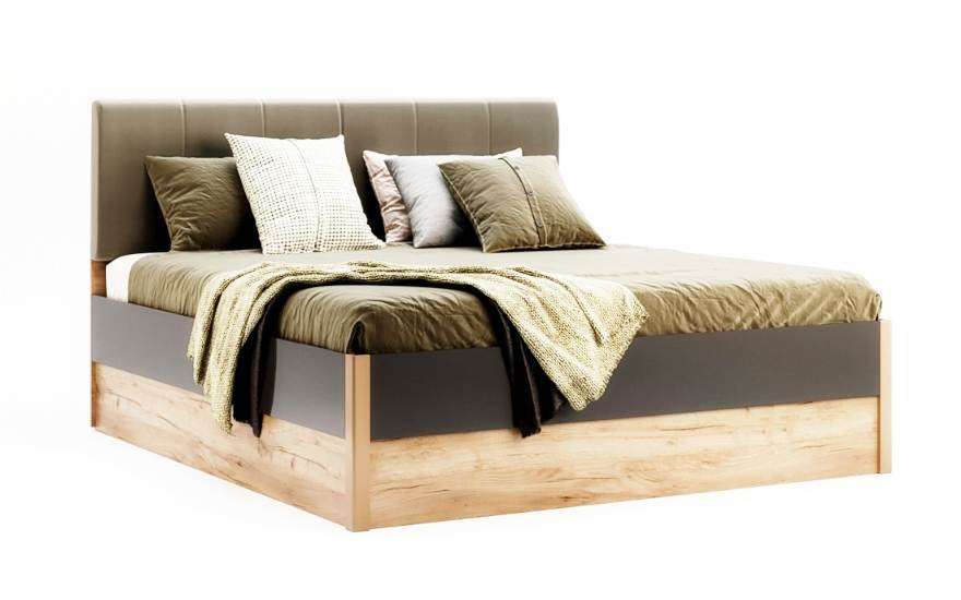 Кровать Рамона 160 см без каркаса, мягкая спинка, с ящиками