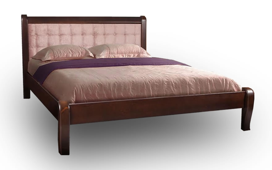 Ліжко Соната Горіх темний (клен масив)