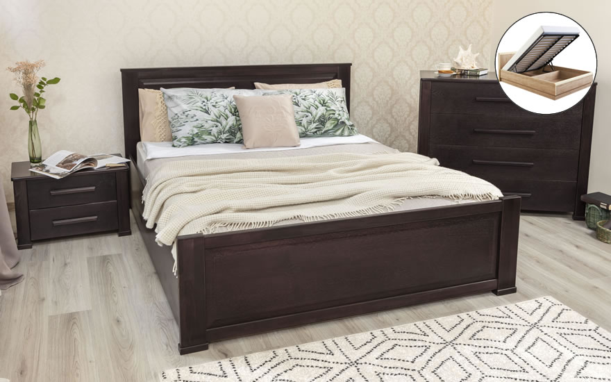 Ліжко Оксфорд Преміум з фільонкою та механізмом Бук