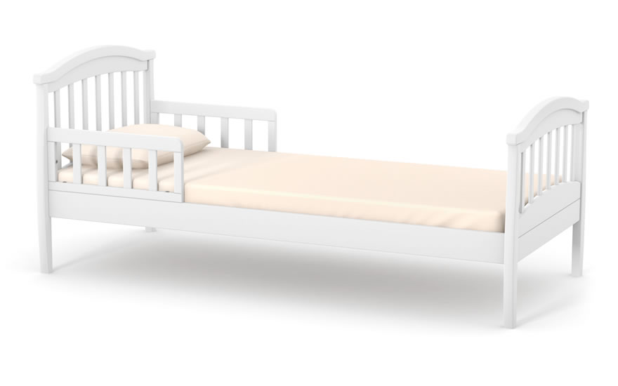 Кровать подростковая ЛД-17 80x190 (цвет белый)