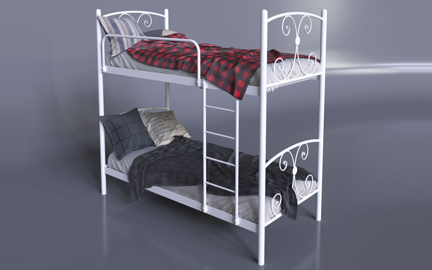 Металлическая кровать Жасмин 2 яруса