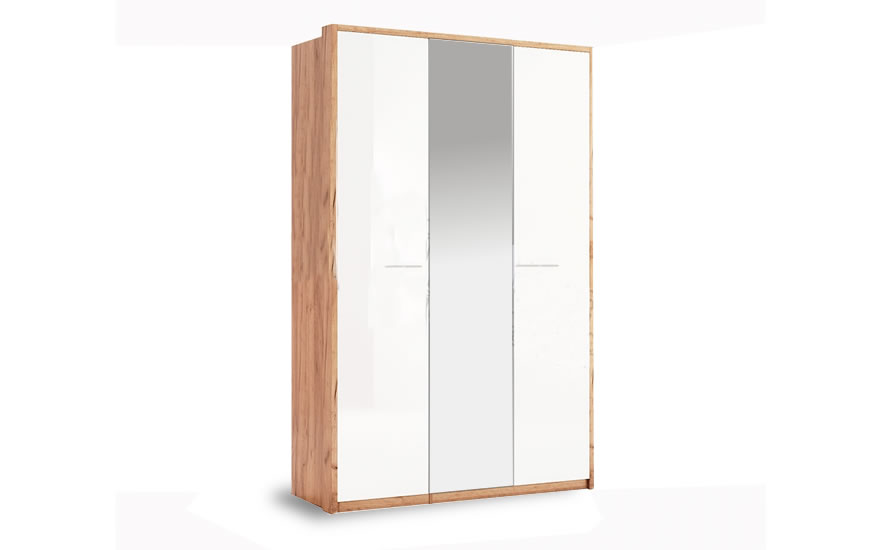 Шкаф Ники 3-дверный с зеркалом (глянец)