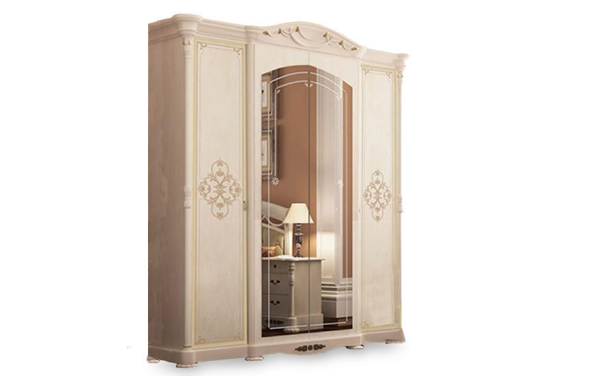 Шкаф Роселла 4-дверный, Радика Беж