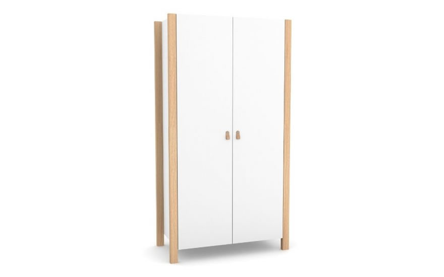 Шкаф Монако 960  (бело-буковый)