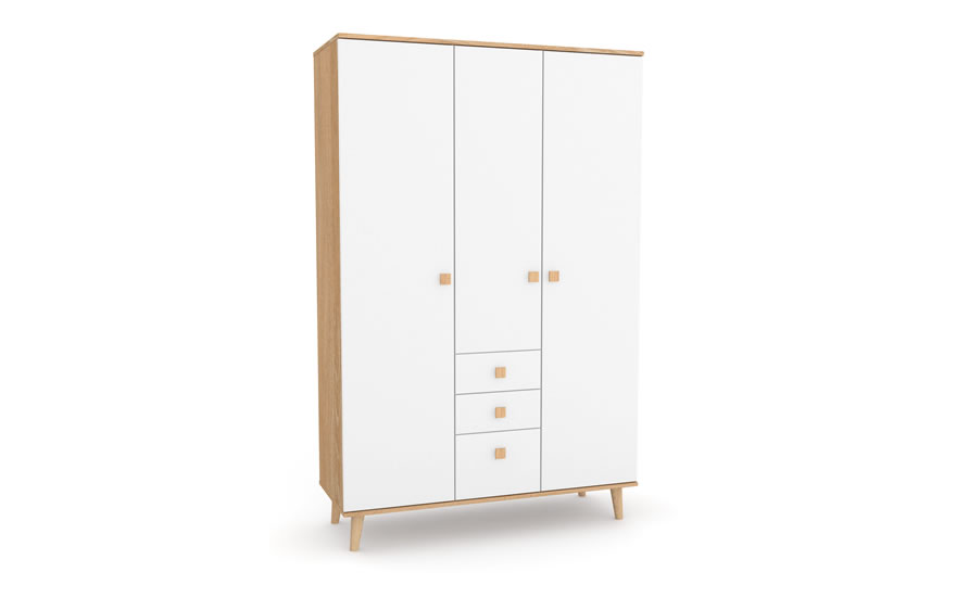 Шкаф Нью-Йорк 1200 (бело-буковый)