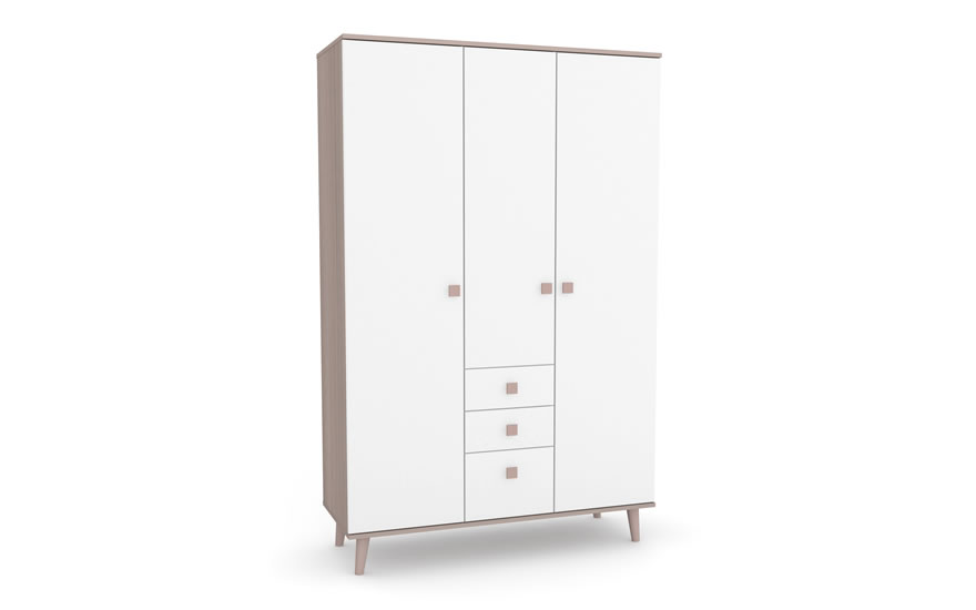 Шкаф Нью-Йорк 1200 (капучино-белый)