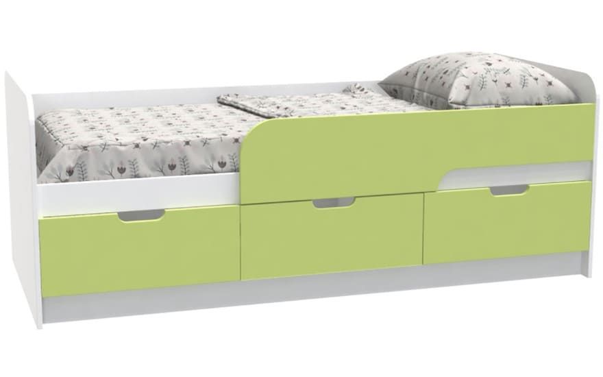 Кровать детская Binky КЕС10А, лайм