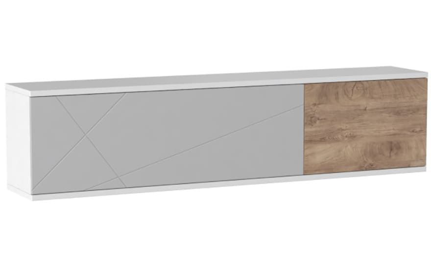 Полка-шкаф навесная Picassa, пепельный софт