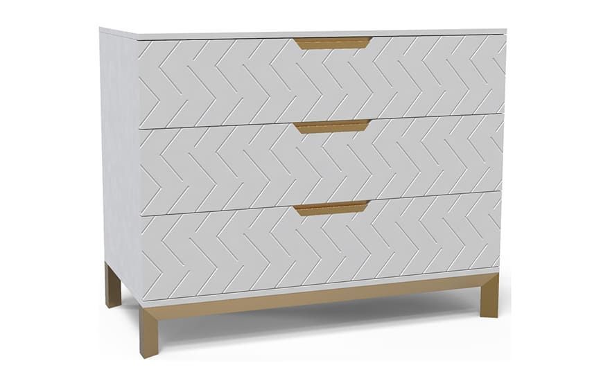 Комод Swan 80, белый супермат